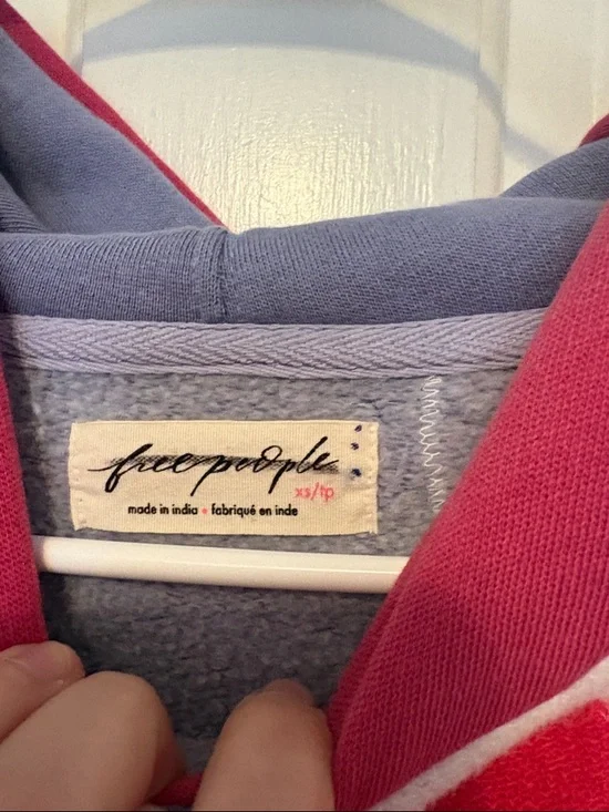 Free people clover sweatshirt size xs oversized nwot - Picture 5 of 6